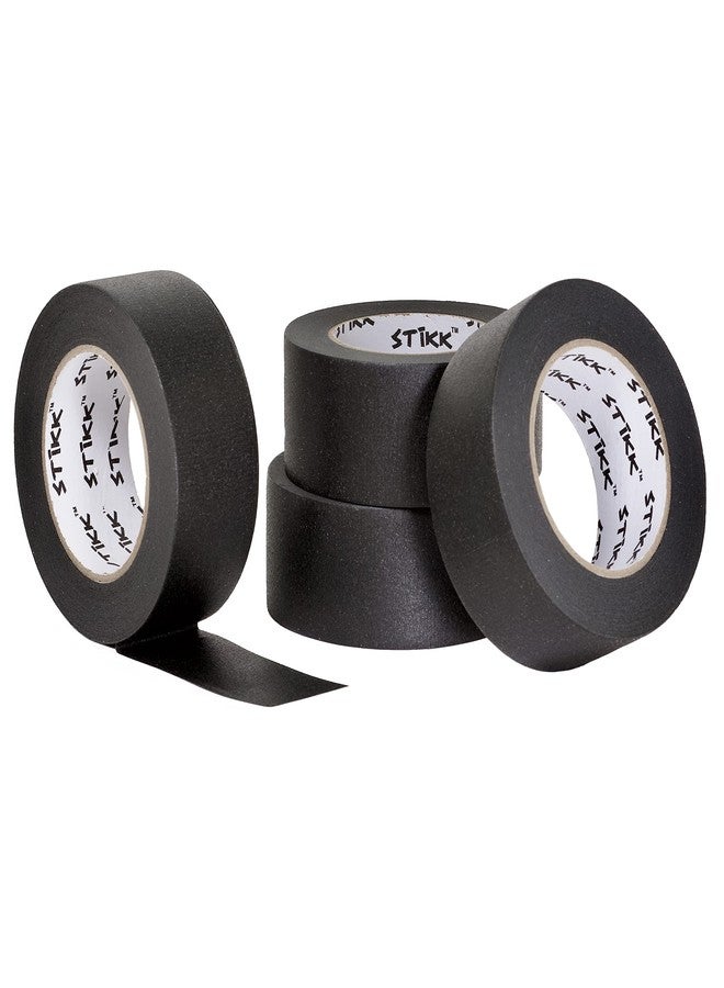STIKK Painters Tape - 4pk Black Painter Tape - 2 inch x 60 Yards - Paint Tape for Painting, Edges, Trim, Ceilings - Masking Tape for DIY Paint Projects - Residue-Free Painting Tape - Image 1